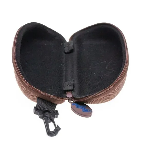 Maui Jim Hard Shell Skinny 2.5 Wide Case Brown (Used) - Picture 3 of 3